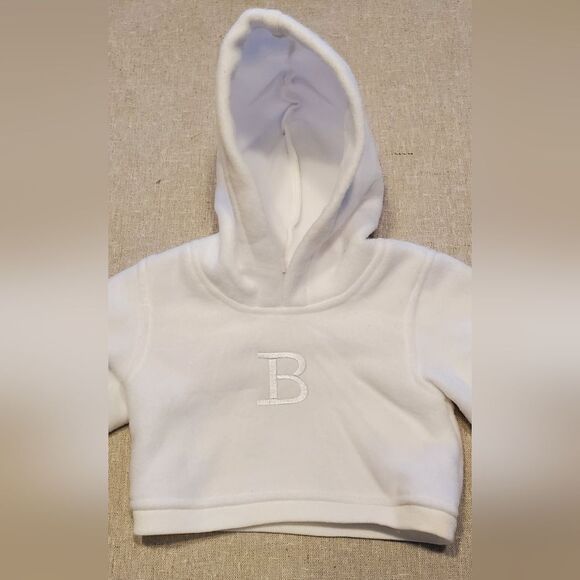 Middleton Reborn Doll White Hooded Fleece Doll Jacket Outfit - Picture 2 of 9